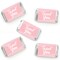 Big Dot of Happiness Pink Elegantly Simple - Mini Candy Bar Wrapper Stickers Party Small Favors 40 Ct